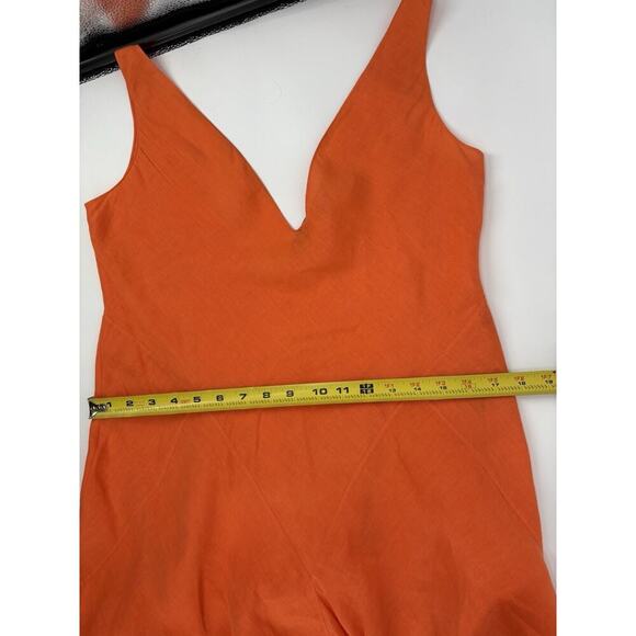 Ralph Lauren Purple Label Linen Asymmetrical Dress Handkerchief Gown Sundress S - Picture 10 of 16